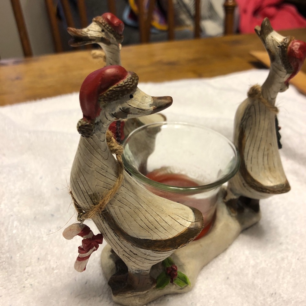 Charming Duck Candle Holder